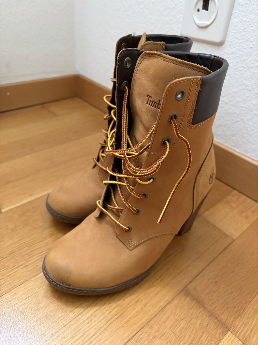 Timberland Damenschuhe: Timberland Damen Leder Stiefeletten mit Absatz – Neu (gemäss Beschreibung) aus Luzern von fer_5lyj 1
