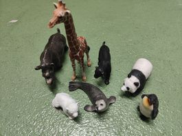 Zoo Tierfiguren Set Schleich – 7 Tiere aus aller Welt