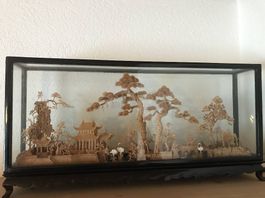 3D Bild "Diorama" China in Vitrine