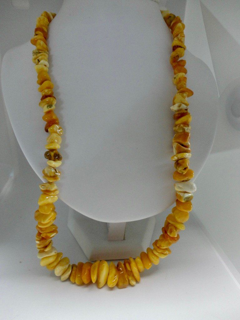 Ketten: Halskette -Bernstein Amber/Ambre echt Butterscotch – Neu (gemäss Beschreibung) aus Biberist von tl-schmuck