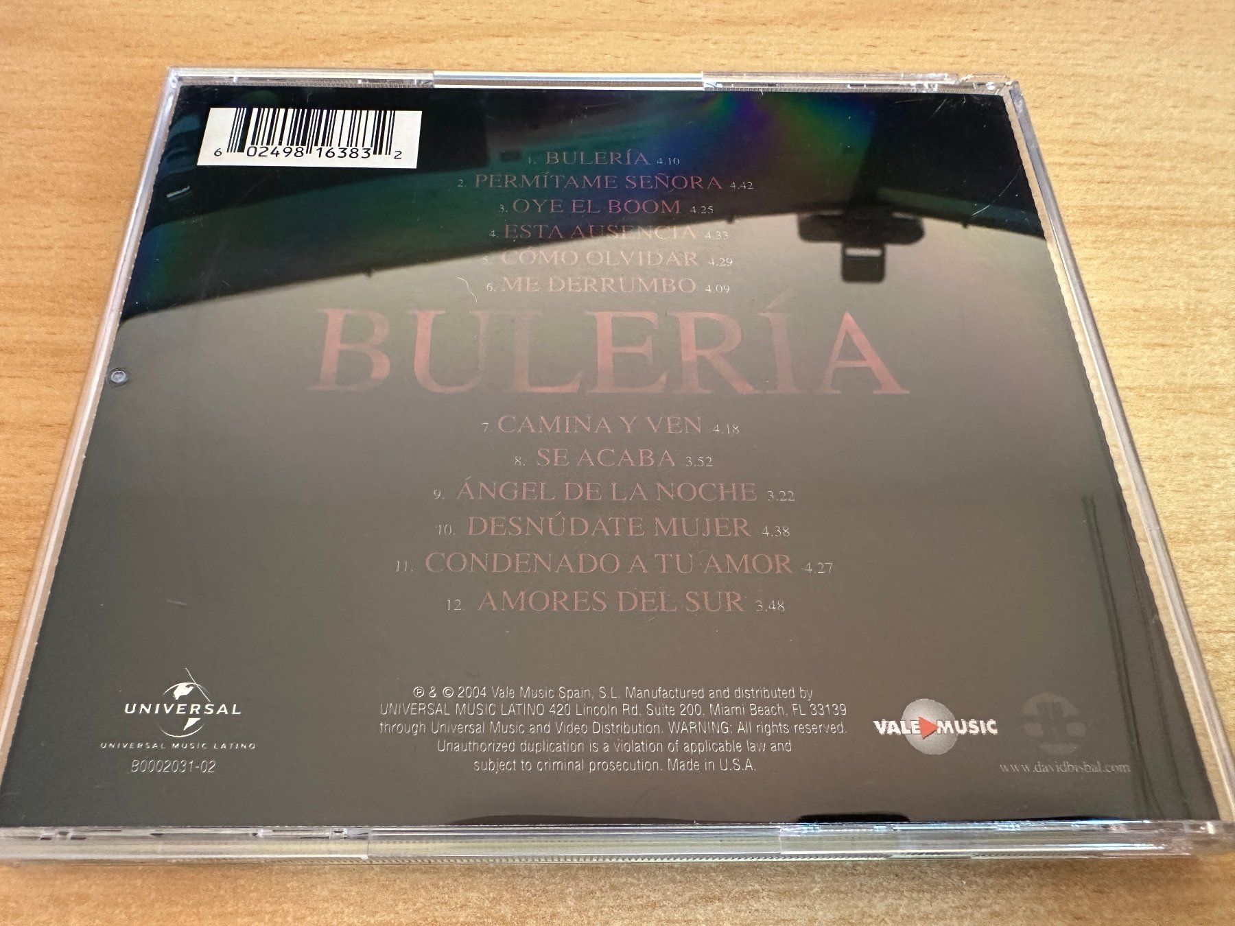 CD: P4 David Bisbal – Bulería – Usato da Rikon im Tösstal venduto da Alpenmutz 1