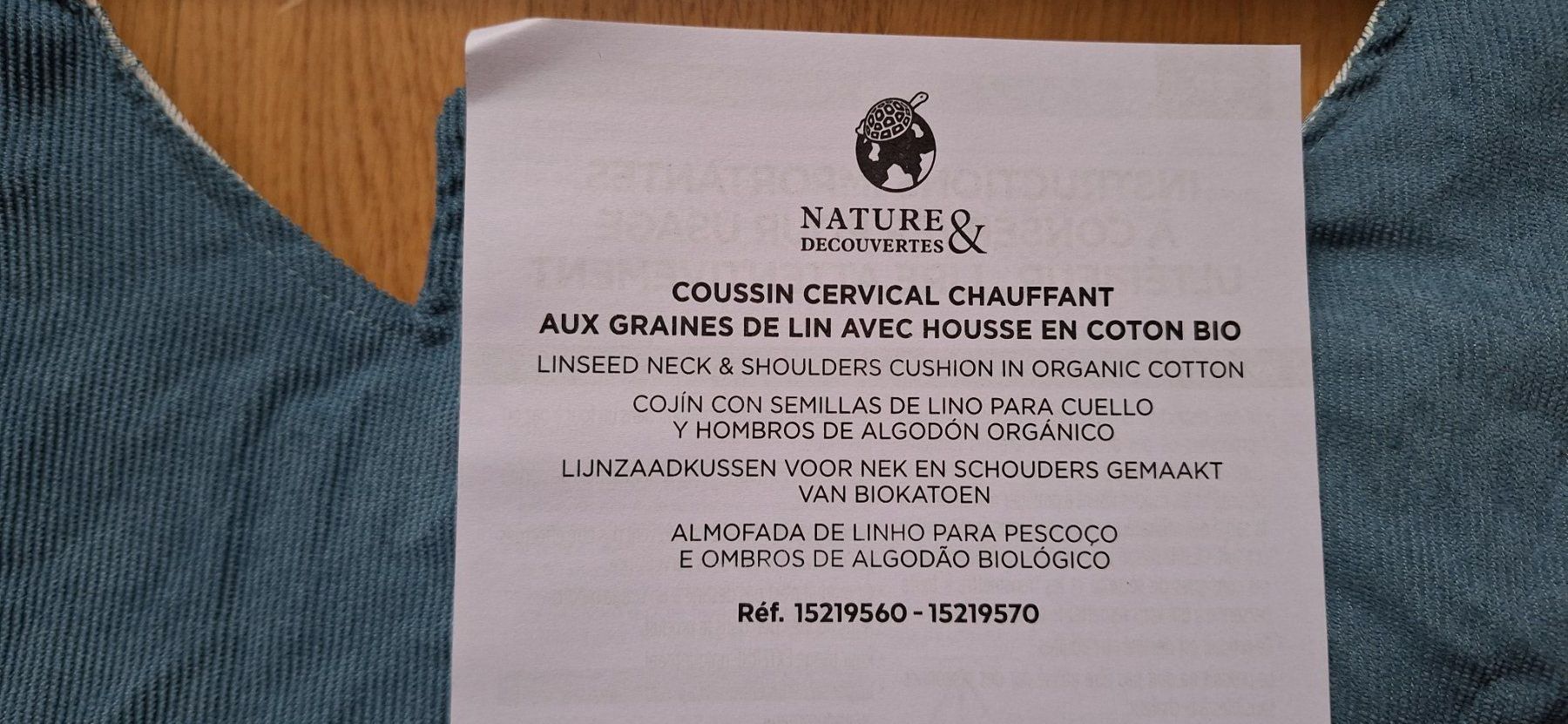 Cuscini: Coussin chauffant cervicales (graines lin) – Nuovo e nell'imballaggio originale da Lussery-Villars venduto da pousinete02 5