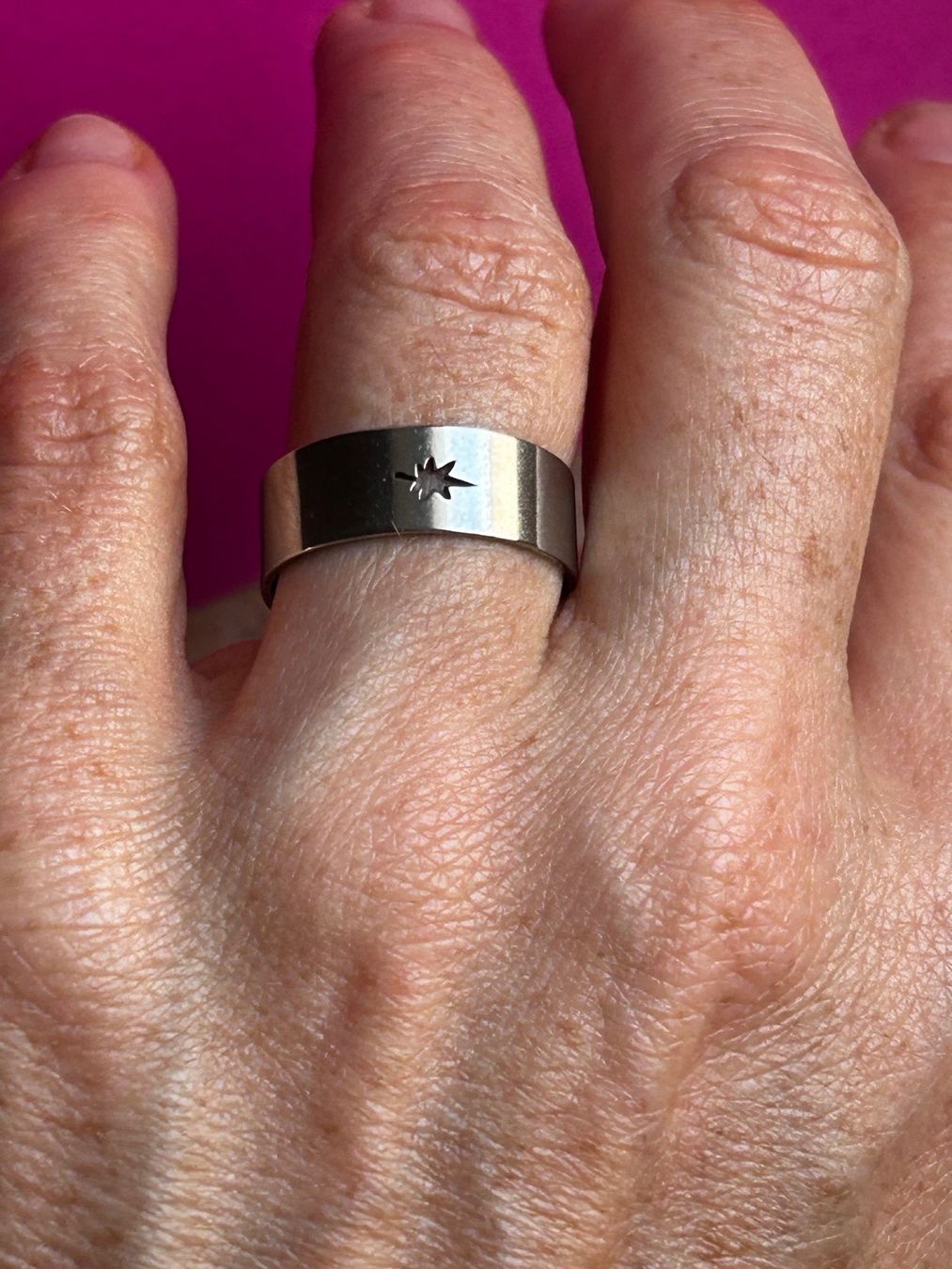Ringe: Edelstahlring mit Stern (grösse 58) – Gebraucht aus Dittingen von Bijoubelle 1