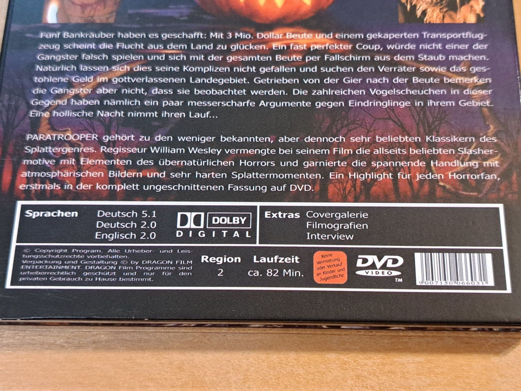 Alle DVDs: DVD PARATROOPER von William Wesley, Dragon Edition – Gebraucht aus Unterseen von Kanica 4