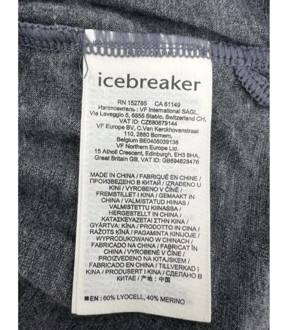 Icebreaker T-shirt: ICEBREAKER - T-shirt Gris Taille M – Usato da Haute-Nendaz venduto da EmptyCloset 3
