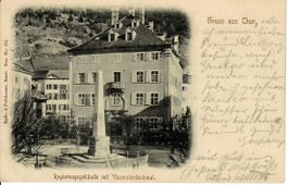 Gruss aus Chur 1900 - UPU Frankatur