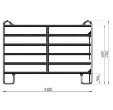 Autres équipements d'étable: Weidepanel Panel Panels 442591 2,4m – Neuf avec emballage d'origine à Bottighofen par zaap