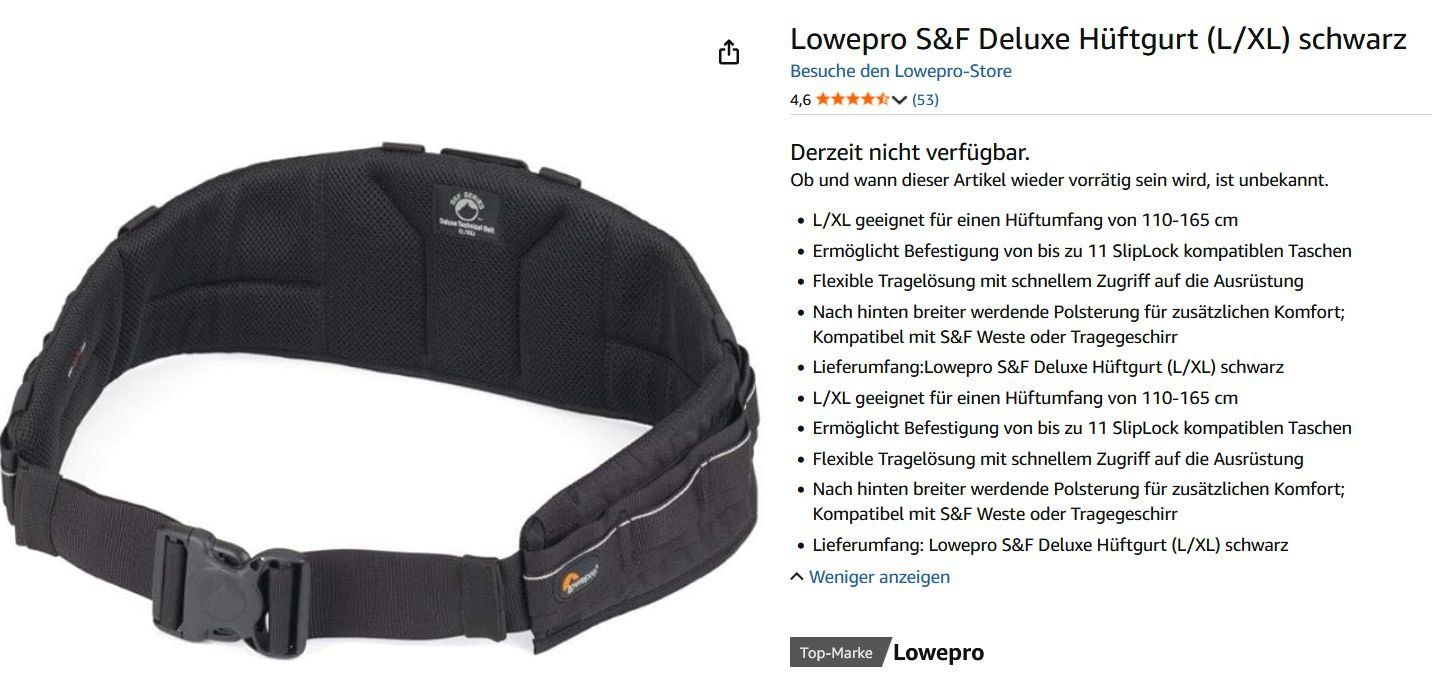 Cinture: Lowepro S&F Technical Photo belt – Usato da La Tour-de-Peilz venduto da dan_j8ml 5