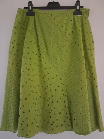 Jupe d'été vert lime ajourée Bandolino taille 6 🍋