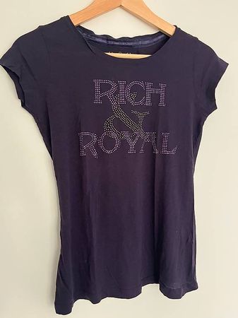 Rich & Royal T-Shirt Damen, Gr. S, lila