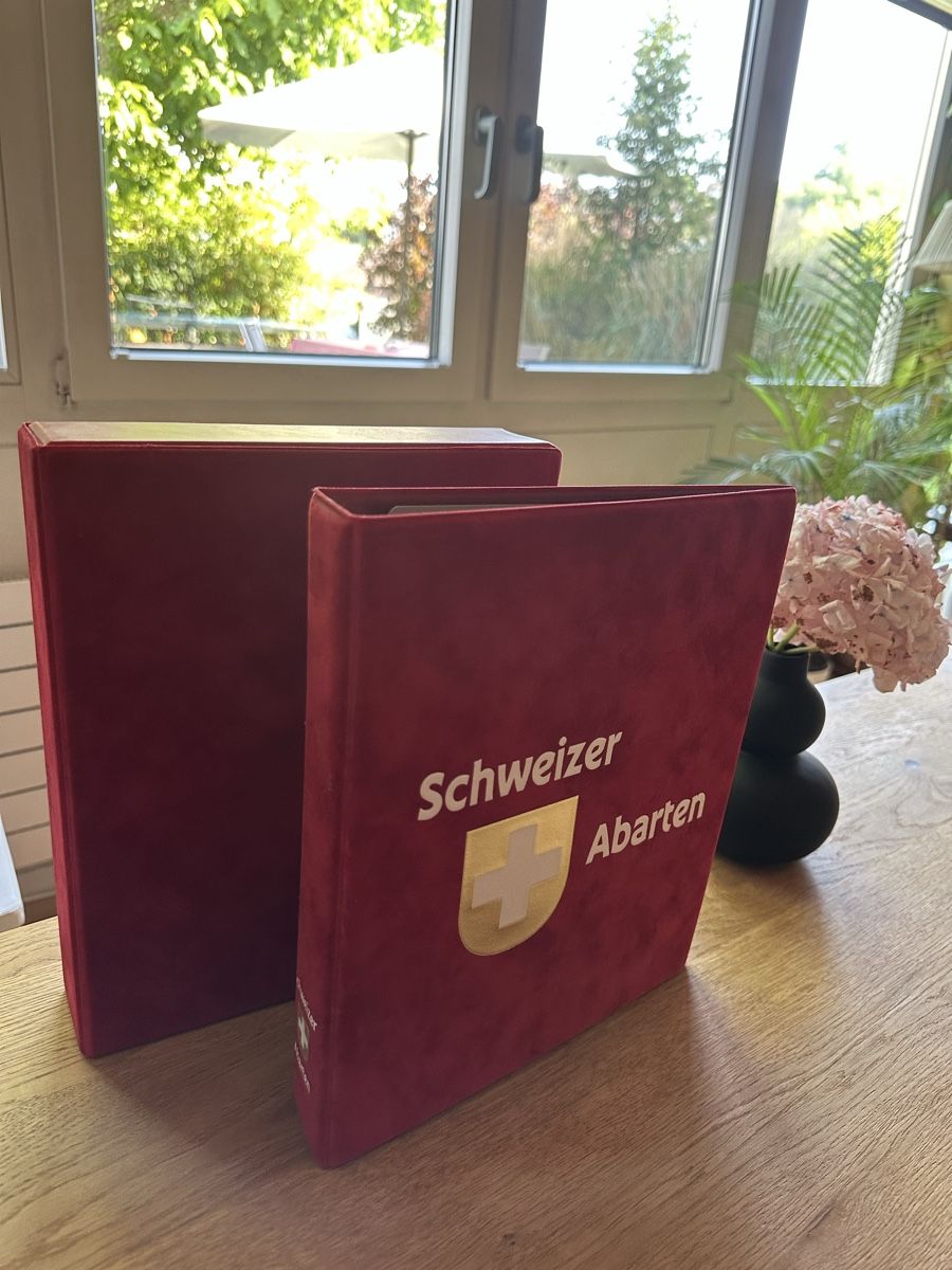 Album: Samtener Ringbinder mit Box ohne Einlageblätter gut erhalten – Usato da Schmitten / FR venduto da Samsara169