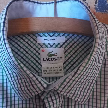 Lacoste Hemd Kentragen mit Brusttasche