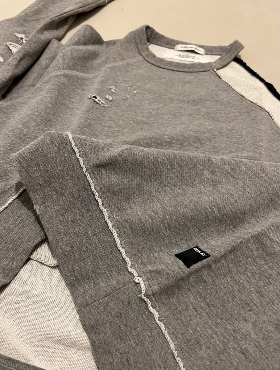 Replay Pullover & Sweatshirts: Pull Replay gris chiné taille M - look décontracté ! – Gebraucht aus Prangins von Leelou11 6