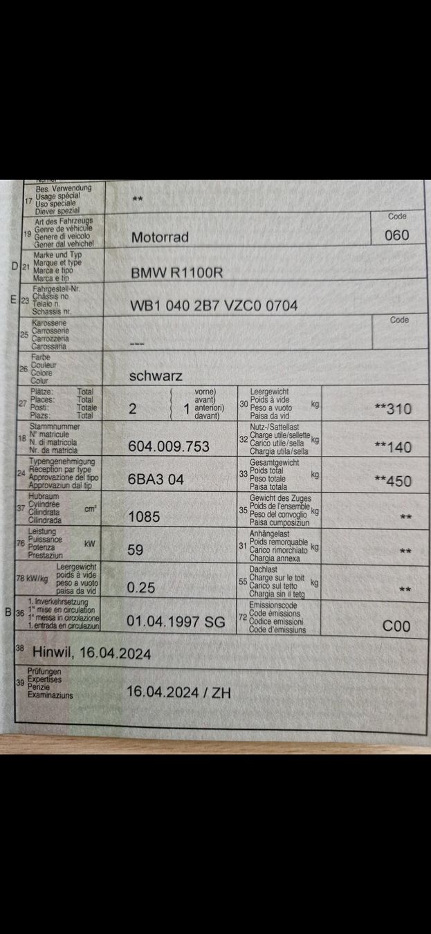 BMW Route: zu verkaufen Motorrad BMW – D'occasion à Hinwil par river1963 4
