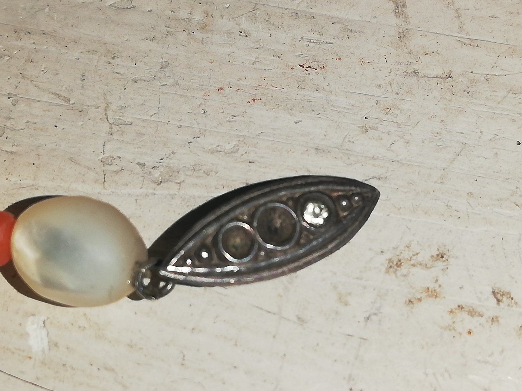 Catenine: Kette Perlmutt Koralle Silber 800 – Usato da Aarburg venduto da Emelie 4