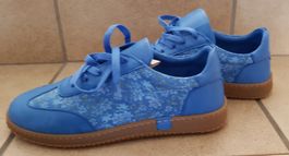 Neue Halbschuhe Leder delfterblau Gr. 41