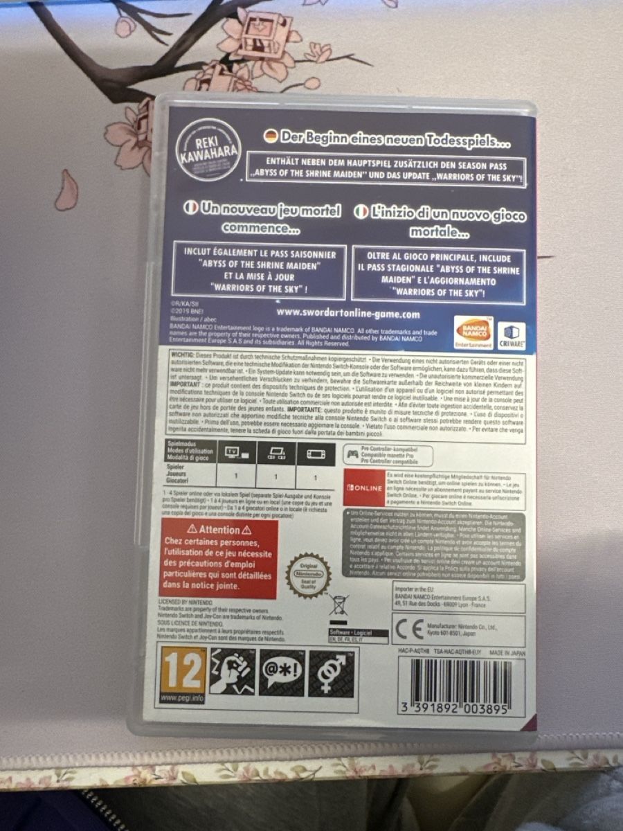 Spiele: Sword Art Online: Hollow Realization - Switch Spiel! – Gebraucht aus Uitikon Waldegg von SandrineC02 2