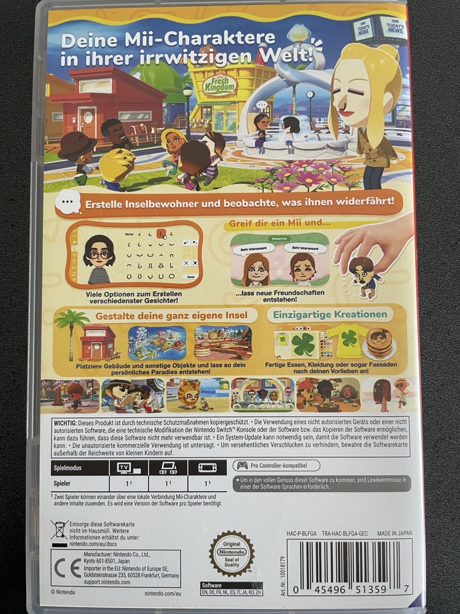 Nintendo Giochi: Tomodachi Life: Wo Träume wahr werden – Usato da Wolfenschiessen venduto da Ovomaltineguetzli 2