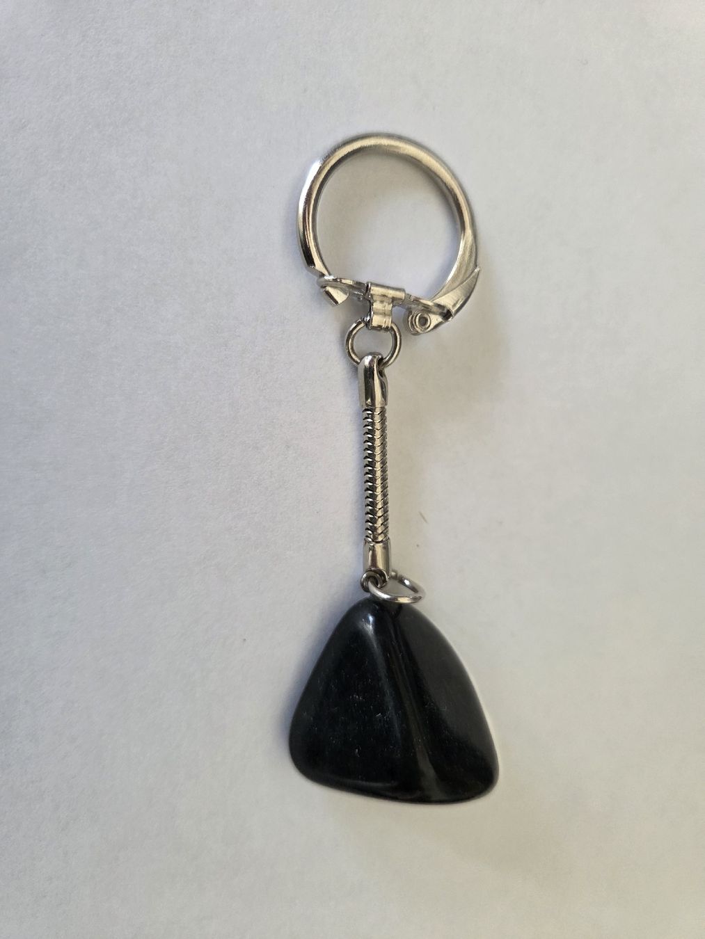 Portachiavi: Porte-clés élégant avec pierre noire. – Usato da Territet venduto da Cenh 2
