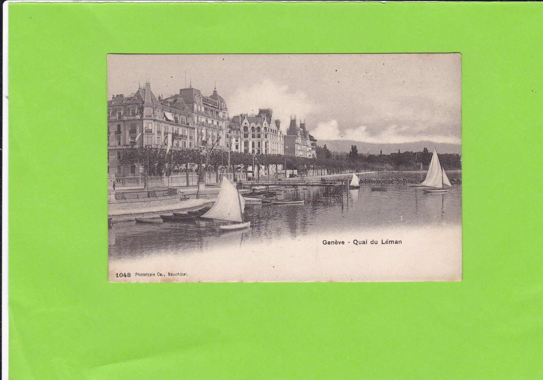 Ansichtskarten: Genève-Quai du Léman – Gebraucht aus St. Peterzell von neckertal