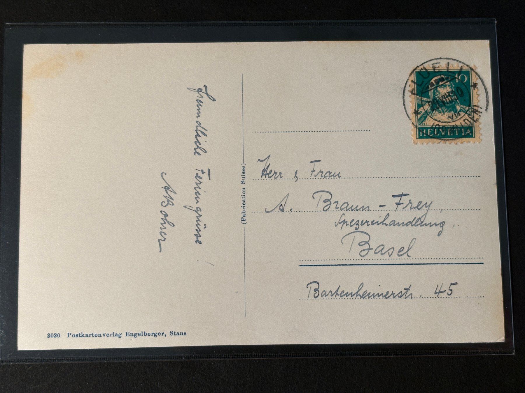 Cartoline postali: AK von Flüeli-Ranft, 1930 versendet nach Basel – Usato da Basel venduto da Chloro 1