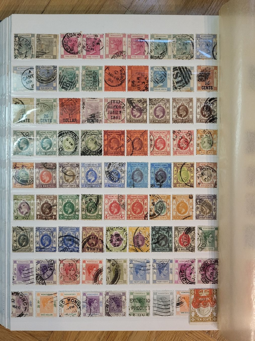 Alle Briefmarken: Kleinlot Hongkong. Kellerfund – Gebraucht aus stäfa von brandy66