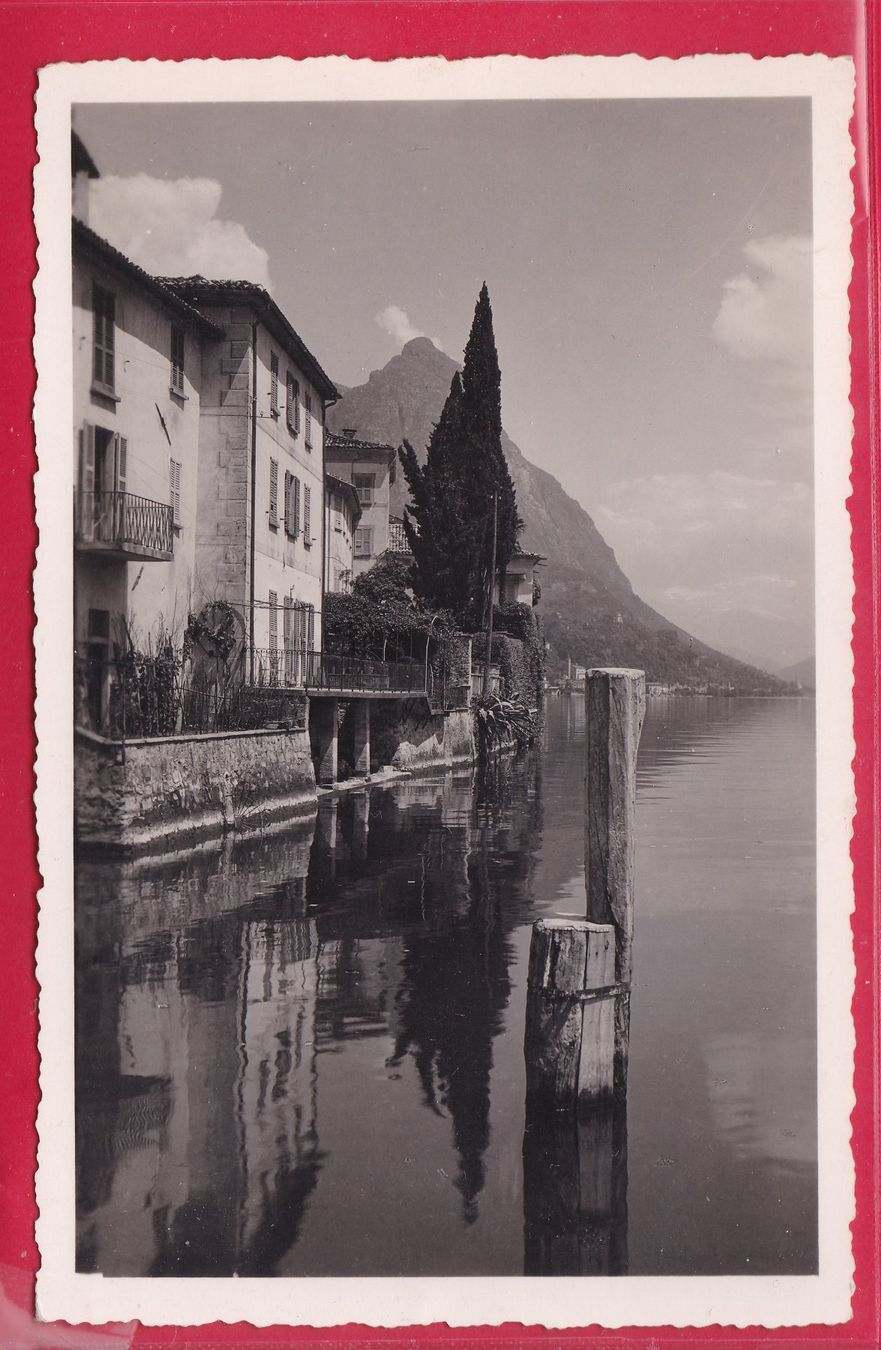 Cartoline postali: ORIA, LAGO DI LUGANO, 7.4.1939 – Usato da Oberrieden venduto da Gebirgsstelze