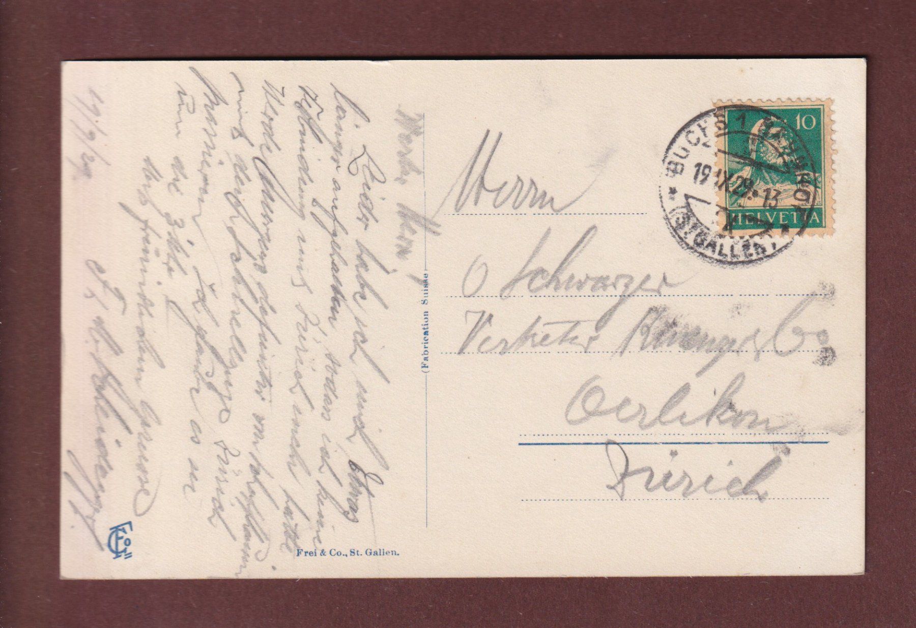 Cartes postales: WERDENBERG - Schloss - 1929 – D'occasion à Pully par nicecards-shop 1