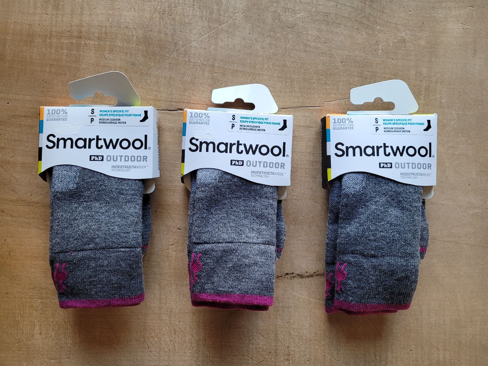 Smartwool Calze: 3 Paar Wandersocken Smartwool Medium Cushion, 60% Wolle, S – Nuovo e nell'imballaggio originale da Zürich venduto da Engiadinabassa 1