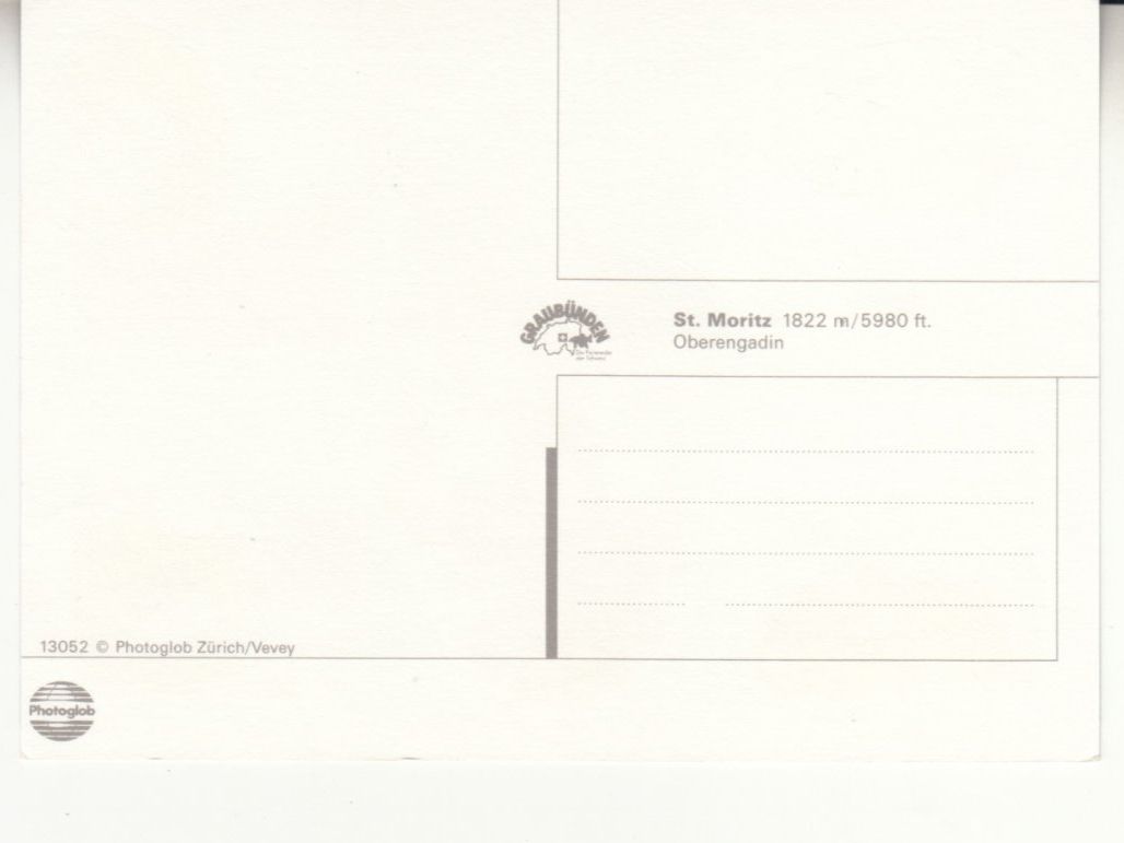 Ansichtskarten: St. Moritz ca. 1980 – Gebraucht aus Bürglen TG von StampGraf 1
