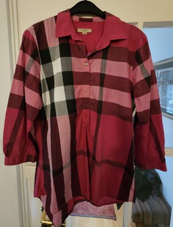 Chemise Burberry Brit Rose Tartan Femme M 100% Coton