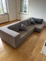 Ecksofa Stoff grau gut erhalten