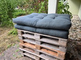 2x Palettenkissen / Sitzkissen für EPAL Palettenlounge (120