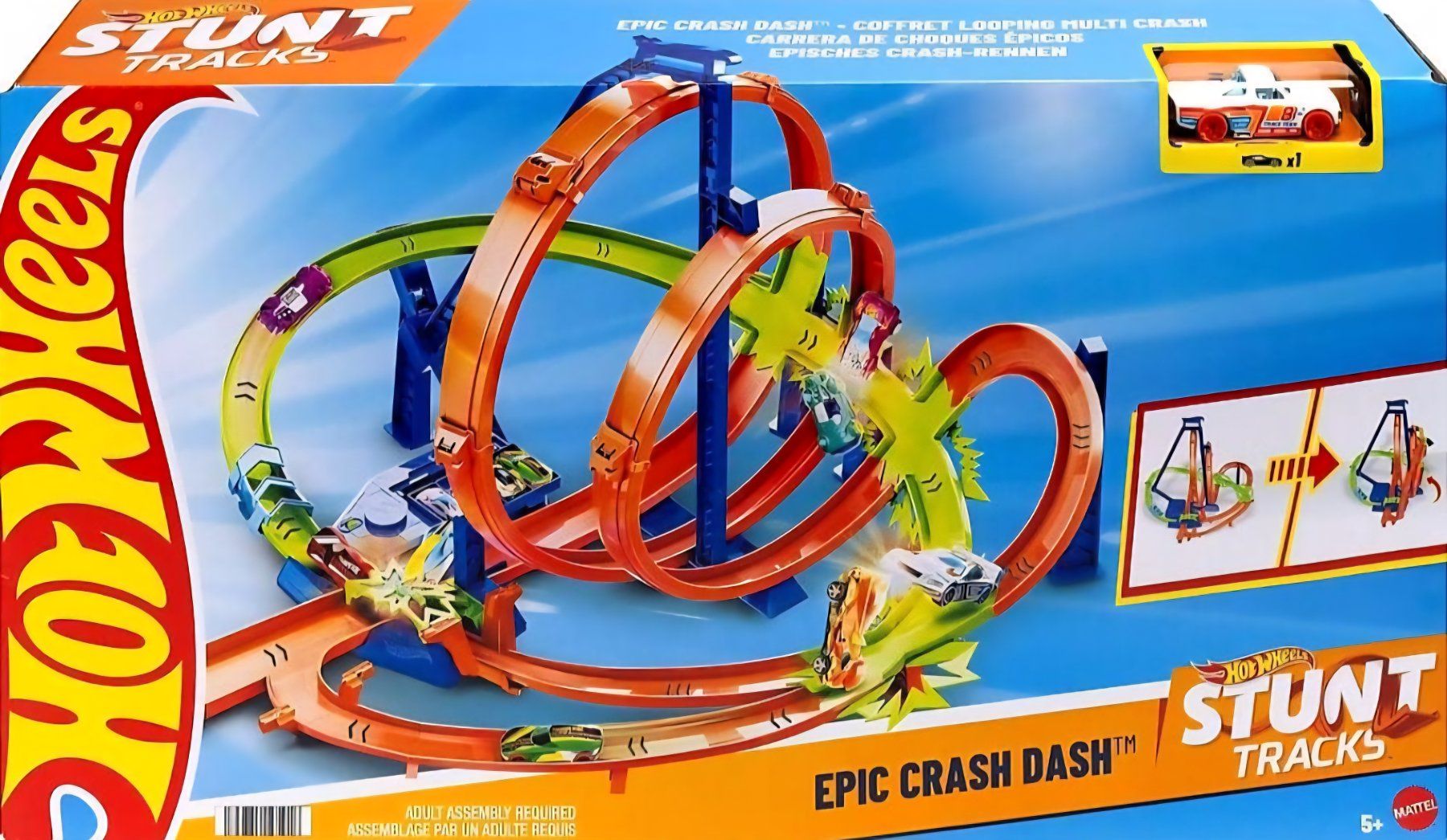 Hot Wheels Rennbahnen: Hot Wheels Action Epic Crash Dash Loopingbahn – Gebraucht aus Birmensdorf ZH von borstenking 2