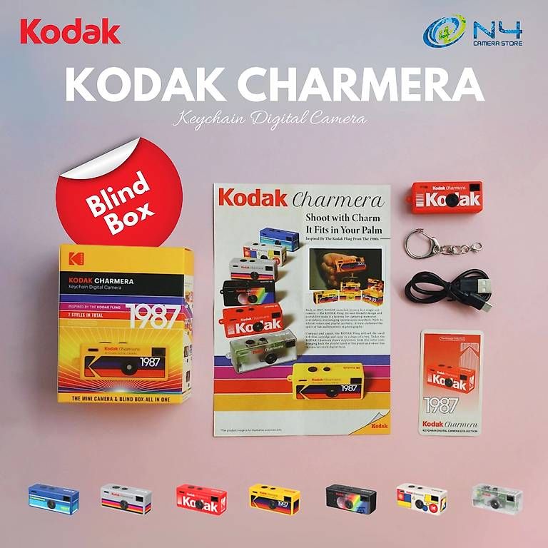 Fotocamera: KODAK CHARMERA 1987 Keychain Digitalkamera: Transparent – Usato da Basel venduto da jenny.jenny 2