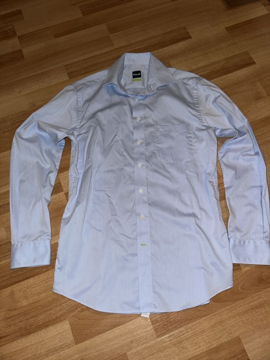 Camicie: Kauf Herrenhemd Hellblau einfache Brustbreite 51 cm – Usato da St. Gallen venduto da mai_2lcj