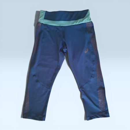 Asics MotionDry Sportleggings – Blau/Türkis Gr. XS