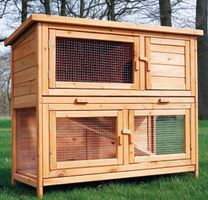 Kaninchenstall Hasen Stall Mukkel mit Auslauf wetterfest!!