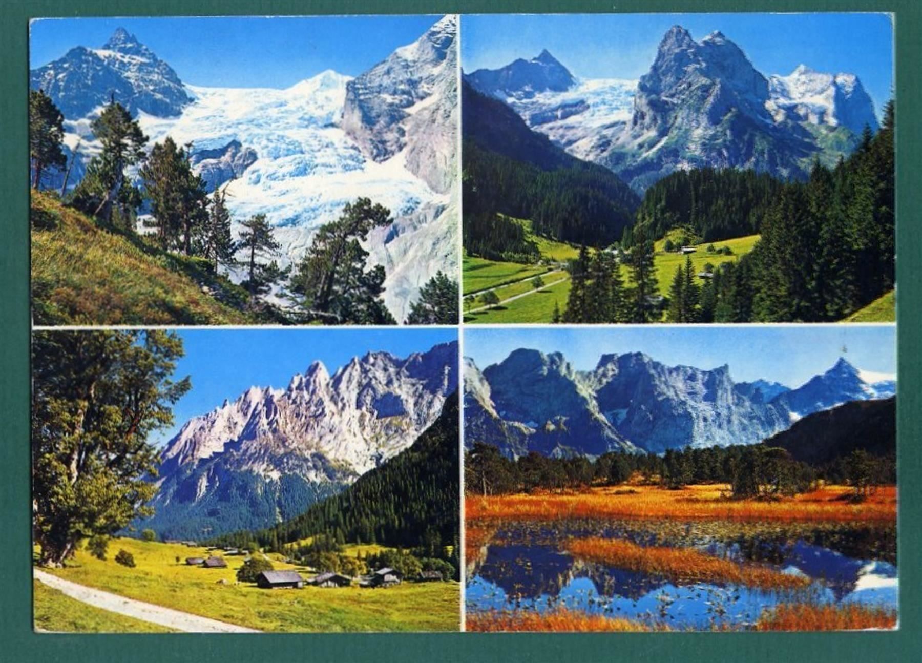 Cartoline postali: Grosse Scheidegg-Route, 1990, gelaufen, Grossformat – Usato da Sargans venduto da Hausi1951