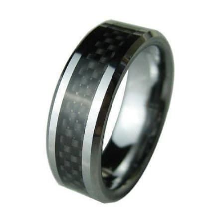 Anelli: Tungsten (Wolfram) Ring mit Carbon Inlay – Nuovo (secondo la descrizione) da Arbon venduto da Helmuth