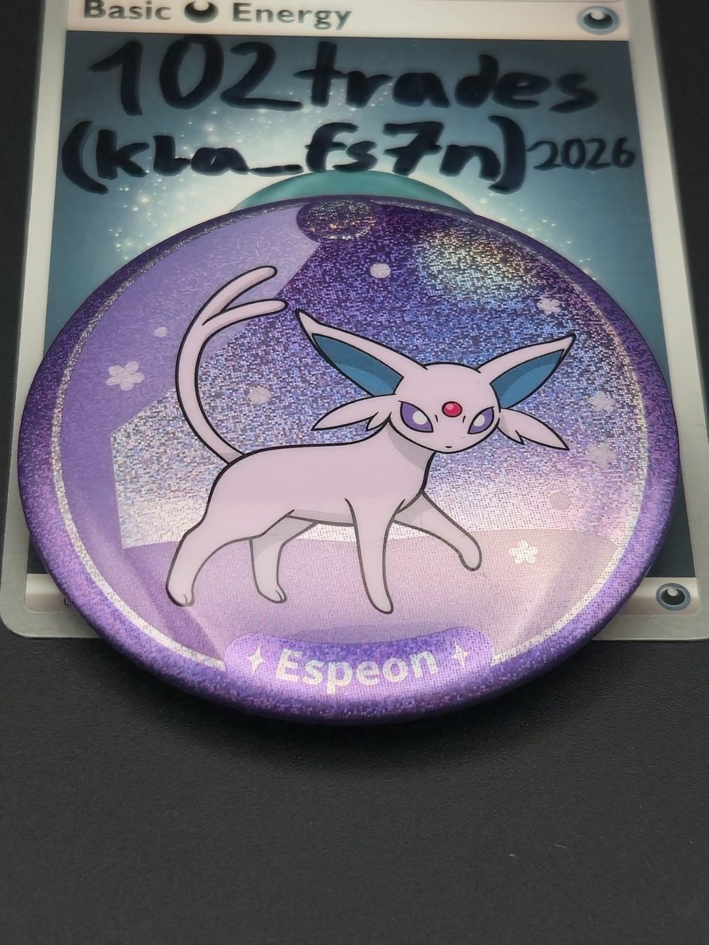 Pokémon Plaketten & Abzeichen: Espeon Pokémon Badge – Neu (gemäss Beschreibung) aus Siebnen von 102trades 1
