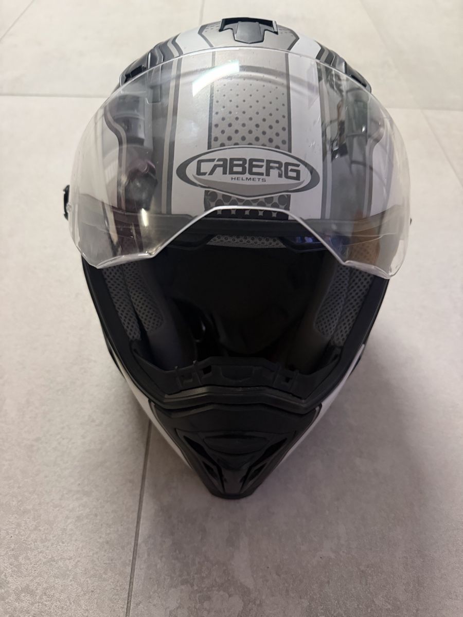 Caschi & visiere: Caberg Motorradhelm weiss/schwarz Grösse L  – Usato da Emmenbrücke venduto da itsnue