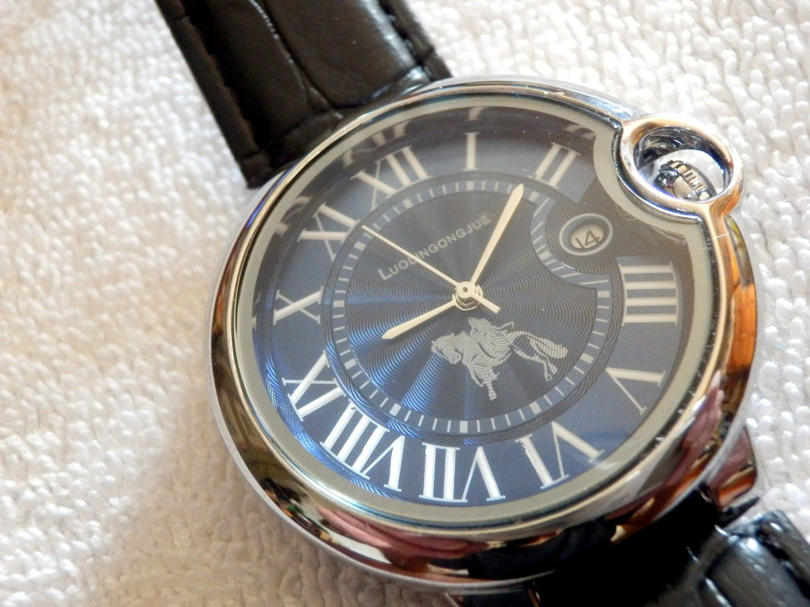 Uhren: Automatic Uhr mit Datum, Kronenschutz, Glasboden, neuwertig – Gebraucht aus Ueberstorf von dinbau 2