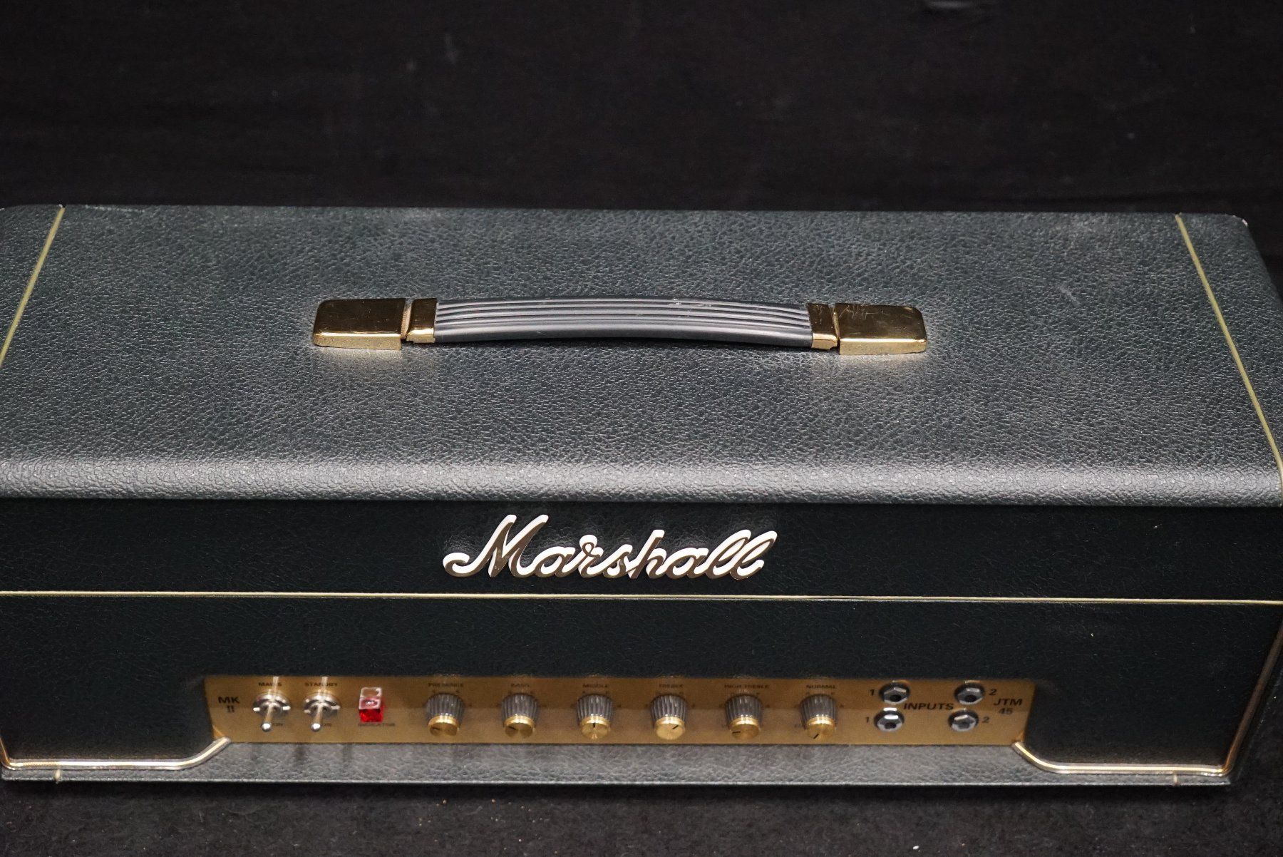 Marshall Amplificatori: Marshall 2245 JTM45 Head 30W mit Hülle – Usato da Ortschwaben venduto da Musictrade 1