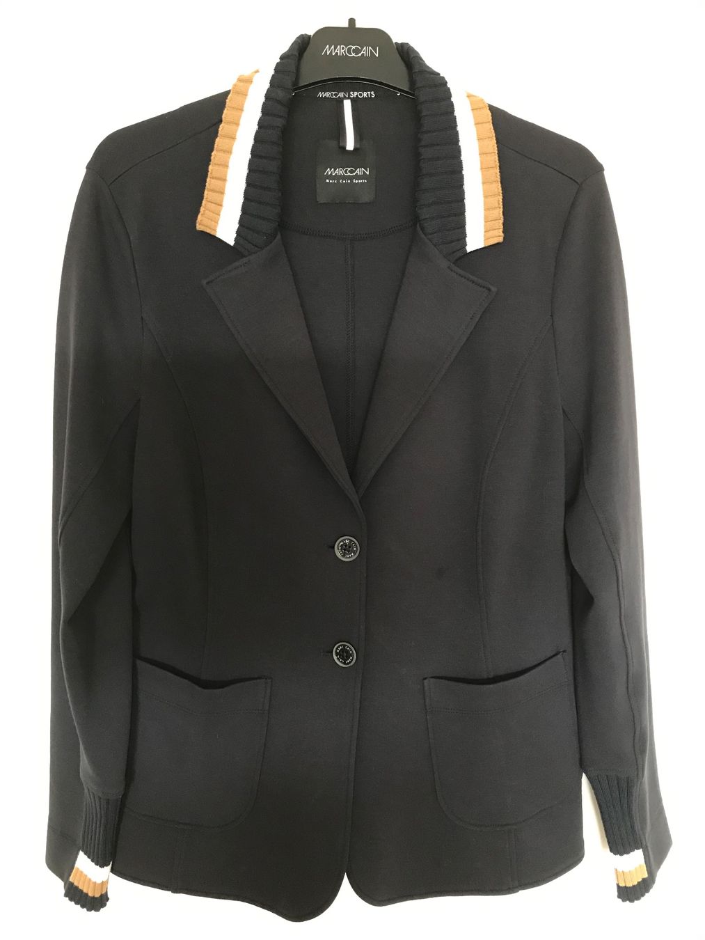 Marc Cain Jacken: Marc Cain Blazer, Gr. 42, Farbe navy – Gebraucht aus Niederteufen von mix18