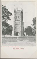 old UK Postcard EVESHAM - BELL TOWER Smith's series unposted