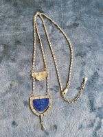 Elisabeth Koller Wien Signiert Sterling/Lapis Art Déco Kette