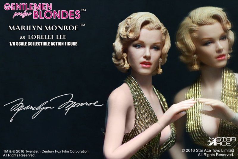 Giocattoli: 1/6 Marilyn Monroe "Lorelei Lee" Gold Dress ver. – Nuovo e nell'imballaggio originale da Vuadens venduto da Chouchoujapan 5
