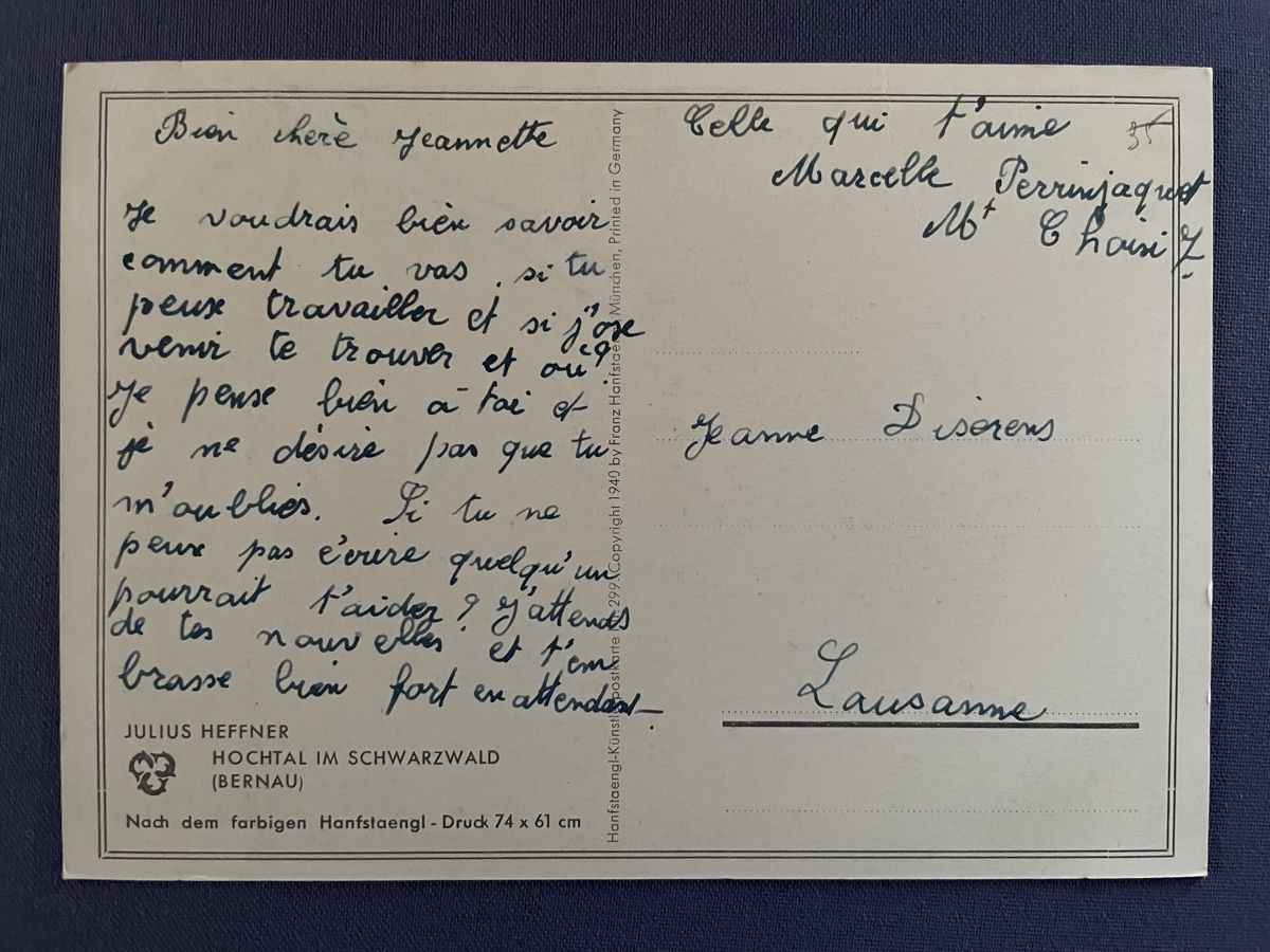 Cartoline postali: AK mit Kunst von Julius Heffner – Usato da Rümlang venduto da Kartenpost1 1