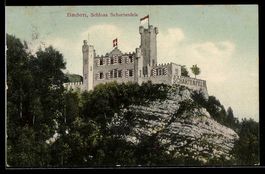 AK Baden, Schloss Schartenfels mit schweizer Flagge